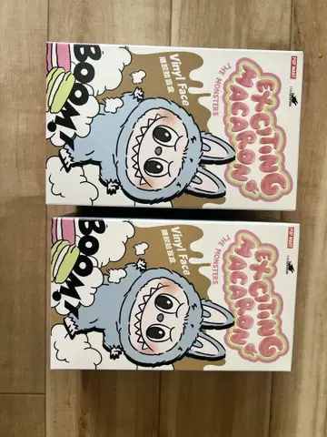 POPMART LABUBU 마카롱 봉제 인형 라스트 2개 세트 랜덤