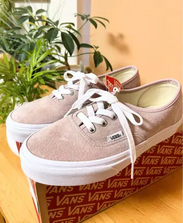 VANS AUTHENTIC 스웨이드 스니커즈 5.5 그레이쉬 핑크