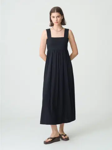 데미리 론 헤르만 아드리아 드레스 롱 원피스 블랙 블랙