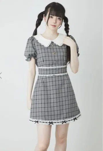 앙크루즈 클래시컬 버튼 레이디 원피스
