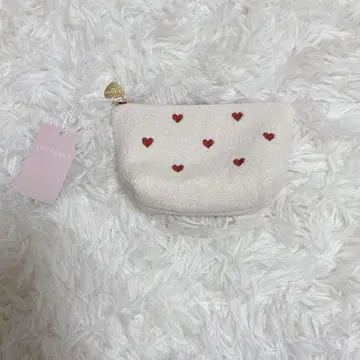 페이러 러브러리 러브러리 하트 보트형 파우치 S 화이트 하트