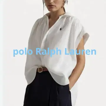 새상품 POLO 폴로 랄프 로렌 린넨 프렌치 셔츠 블라우스 린넨 100%
