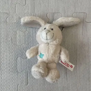 토끼 봉제 인형 소형 별 모양 자수 장식
