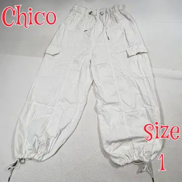 Chico 파라슈트 카고 팬츠 화이트 1
