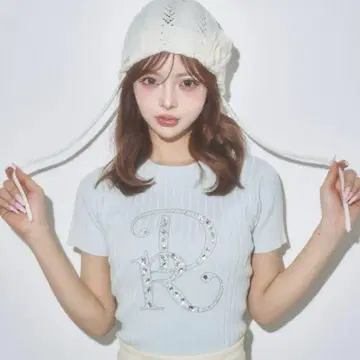 Darich 다리치 DR 비쥬 리브 니트 탑