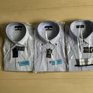 비즈니스 셔츠 반팔 3장 세트 LL 사이즈 옷깃 둘레 43