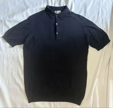 JOHN SMEDLEY 반팔 피케 셔츠 네이비 *클리닝 완료*