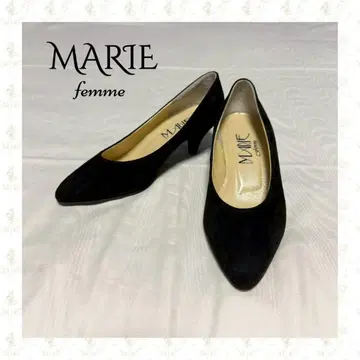 MARIE femme 블랙 스웨이드 펌프스로 완성하는 고급스러운 스타일