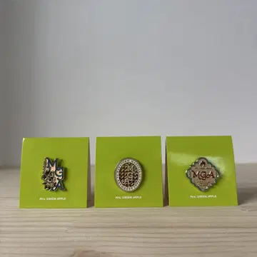Mrs. GREEN APPLE 핀 배지 3개 세트