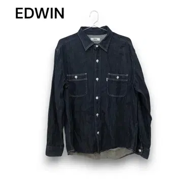 에드윈 EDWIN 긴팔 데님 셔츠 [XL]