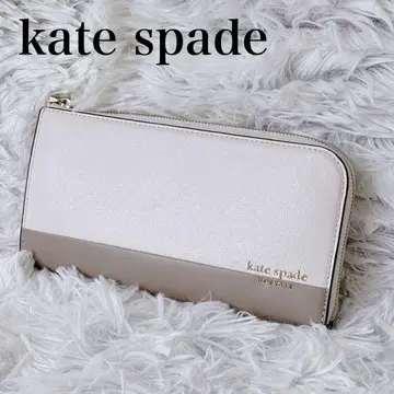 미사용 새상품 kate spade 장지갑 화이트/베이지 여성용