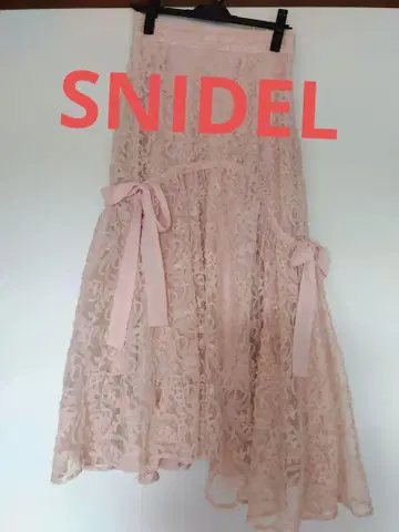 SNIDEL 핑크 리본 스커트