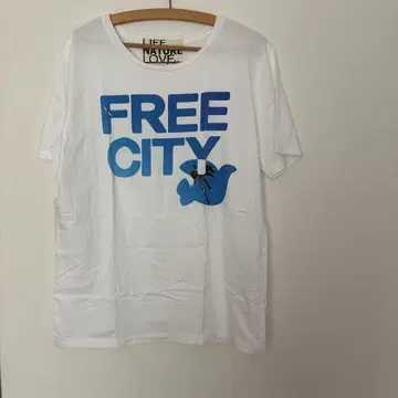 FREE CITY 화이트 티셔츠 사이즈 3