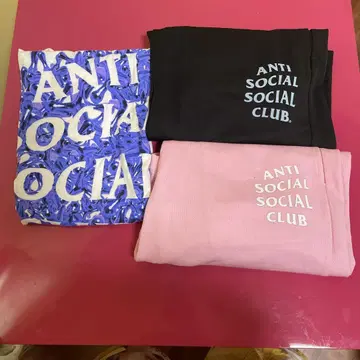 ANTI SOCIAL SOCIAL CLUB 탱크탑 숏팬츠 3개 세트
