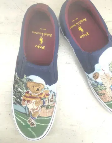 POLO 랄프 로렌 폴로 베어 럭비 슬립온 size8D 26.5