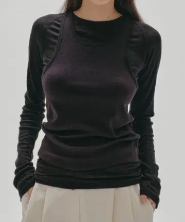 오늘의 레이어드 시어 롱 티셔츠