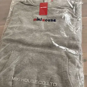 택 포함 새상품 Miki House 그레이 후드티 트레이닝복 M