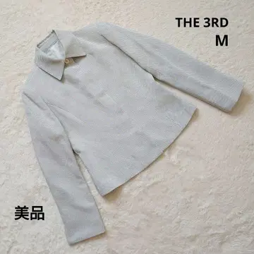 새상품급 THE 3RD 더 서드 화이트 긴팔 자켓 M