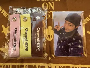 Charm of HOPE 키링 스트랩 3개 + 포토 카드