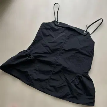 슬립 스타일 페플럼 뷔스티에 블랙 한국 어패럴 M