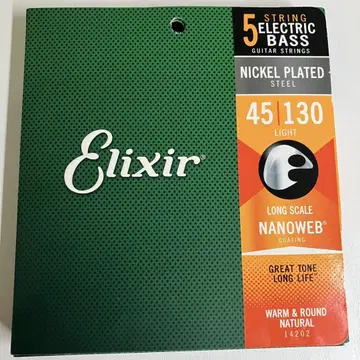 Elixir 베이스 줄 5줄 미사용 새상품 NICKEL PLATED