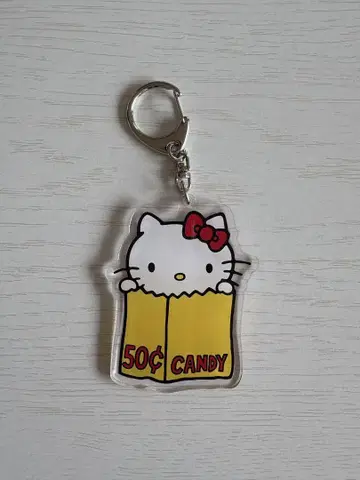 헬로키티 전시장 한정판 헬로키티 아크릴 키링