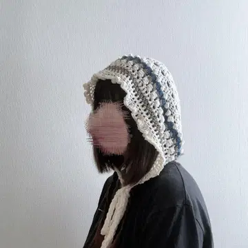 케이크 같은 보닛 파랑 블루 네이비 아이보리 바부슈카 차양