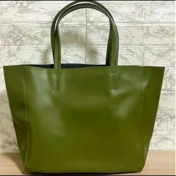 재고 한정 세일 천연 가죽 이탈리아 캐주얼 토트백 가방 소가죽 그린