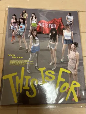 TWICE 앨범 this is for