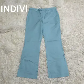 택 포함 INDIVI 인디비 밑단 플레어 부츠 컷 슬랙스 팬츠