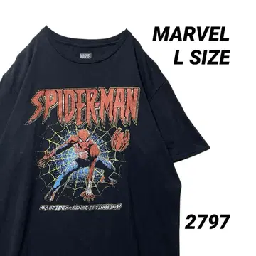 SPIDERMAN 스파이더맨 애니메이션 캐릭터 프린트 티셔츠