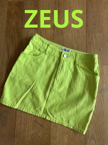 ZEUS 제우스 스커트 네온 옐로우 그린 22