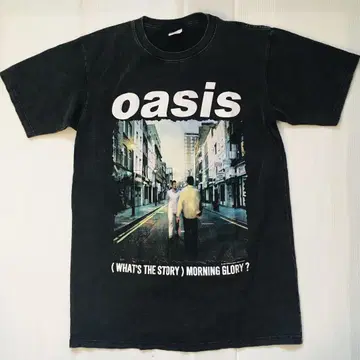 오아시스 oasis 모닝 글로리 L 밴딩 티셔츠 락 티셔츠
