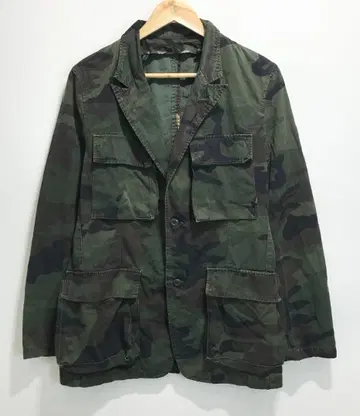 ALPHA INDUSTRIES 카모 패턴 밀리터리 테일러드 자켓