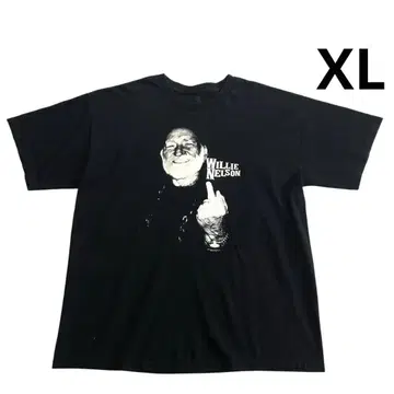 ZION WILLIE NELSON 티셔츠 XL 블랙 포토 프린트