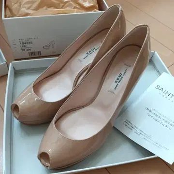 세븐투엘브 서티 베이지 오픈토 펌프스 22.0cm