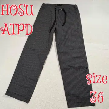 HOSU ATPD 스트라이프 치노 팬츠 차콜 36 일본제 호스