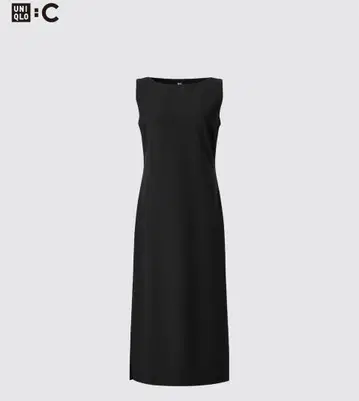 UNIQLO:C 유니클로 시 크레이프 저지 원피스 블랙