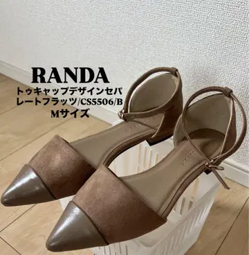 RANDA 토캡 디자인 세퍼레이트 플랫 M 사이즈