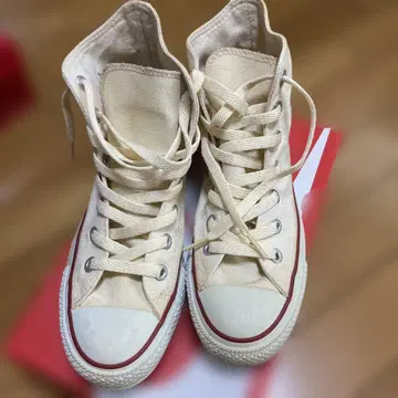 CONVERSE ALL STAR 하이컷 스니커즈 크림