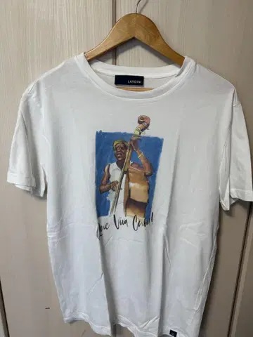 LARDINI 화이트 티셔츠 프린트