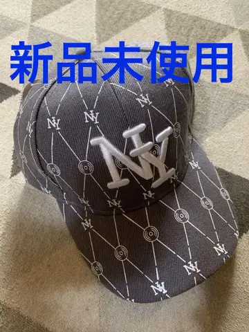 NY 로고 야구 모자 그레이