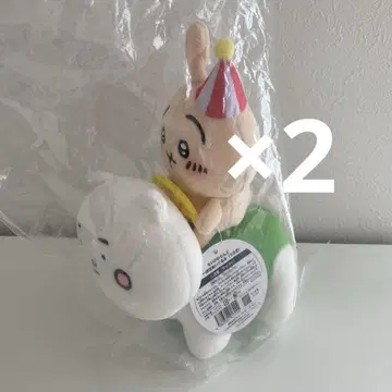 치이카와 랜드 피포포 봉제 인형 2개 세트 치이카와 하치와레 토끼