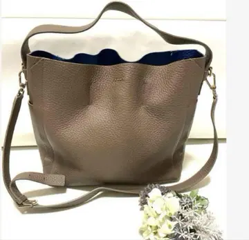 새상품급 FURLA 훌라 숄더백 브라운 블루 바이컬러