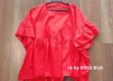 rb by ROSE BUD 시어한 느낌의 튜닉 블라우스 반팔 플레어