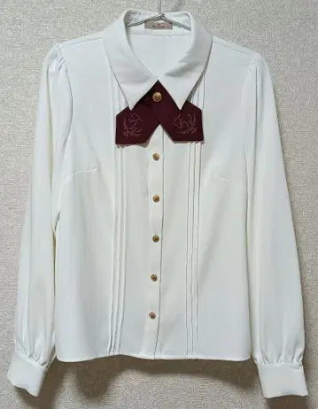 Historical butler 크로스 블라우스 보르도