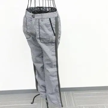 힐 크릭 팬츠 골프웨어 M 블랙 깅엄 체크 와펜 운동