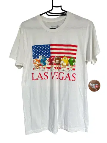LAS VEGAS M&M's 캐릭터 티셔츠 새상품 남성용 S 사이즈