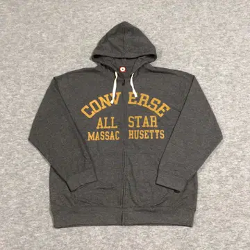 CONVERSE 풀 집업 후드티 차콜 폴리 3L 070406