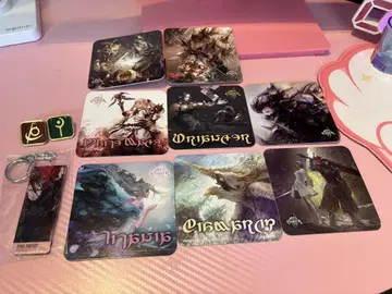 에오 카페 FFXIV 코스터 8개 세트 직업 핀 배지